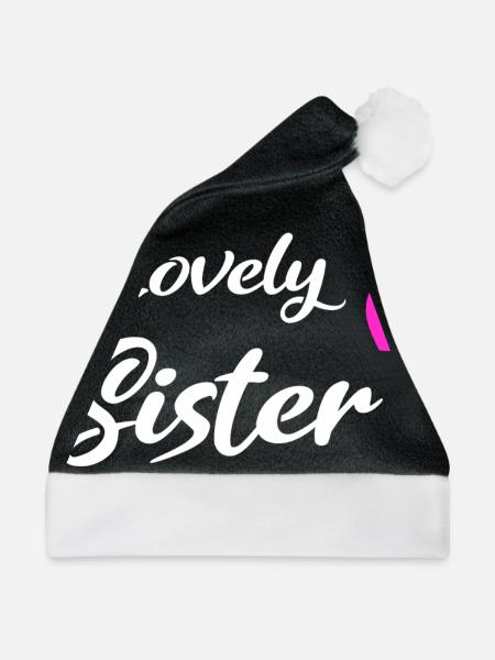 Lovely Sister White - Weihnachtsmütze - Schwarz/Weiß