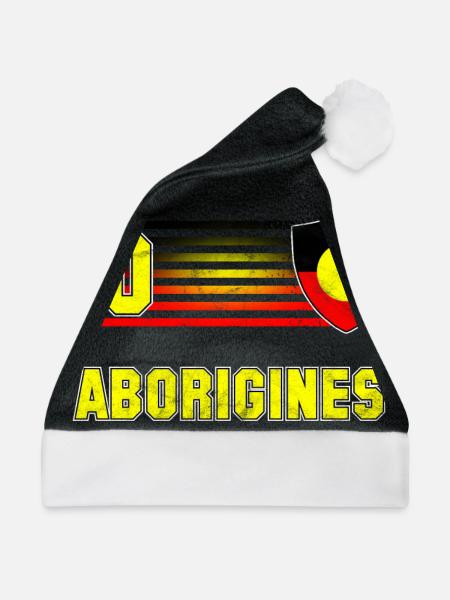 Aborigines Fußball Mannschaft - Weihnachtsmütze - Schwarz/Weiß