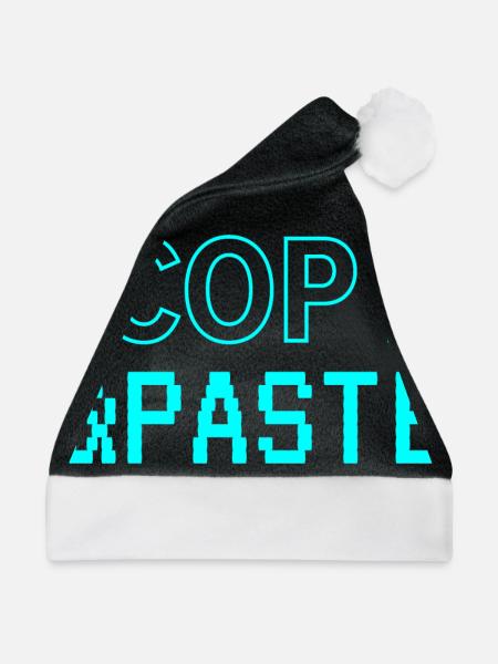 Copy & Paste - Weihnachtsmütze - Schwarz/Weiß - Vorne