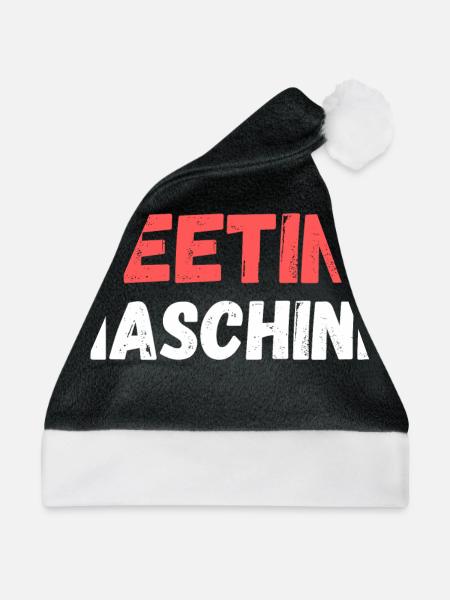 Meetings - Weihnachtsmütze - Schwarz/Weiß - Vorne