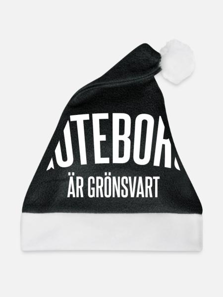 Göteborg ist grünlich-schwarz - Weihnachtsmütze - Schwarz/Weiß - Vorne
