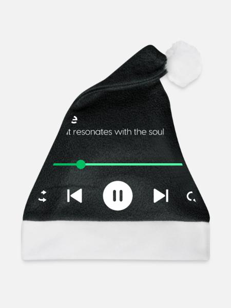 Trance - Weihnachtsmütze - Schwarz/Weiß - Vorne