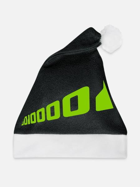 Binär Code Programm Sprache - Weihnachtsmütze - Schwarz/Weiß