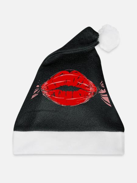 Bonbon - Weihnachtsmütze - Schwarz/Weiß