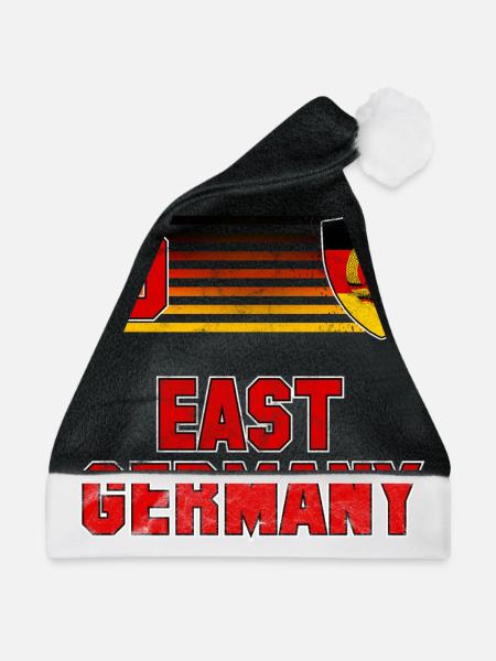 DDR Fußball Mannschaft - Weihnachtsmütze - Schwarz/Weiß