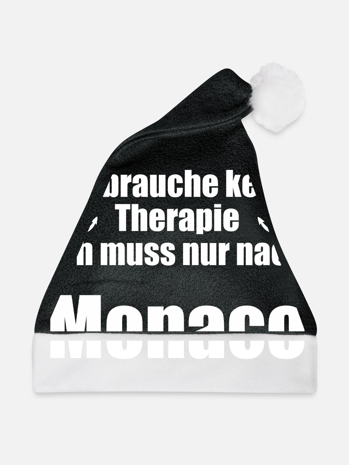 Monaco - Weihnachtsmütze - Schwarz/Weiß - Vorne