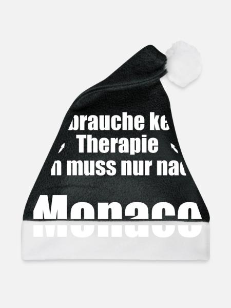 Monaco - Weihnachtsmütze - Schwarz/Weiß - Vorne