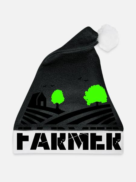 farmer - Weihnachtsmütze - Schwarz/Weiß