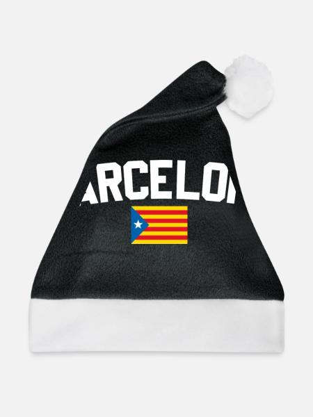Barcelona - Weihnachtsmütze - Schwarz/Weiß