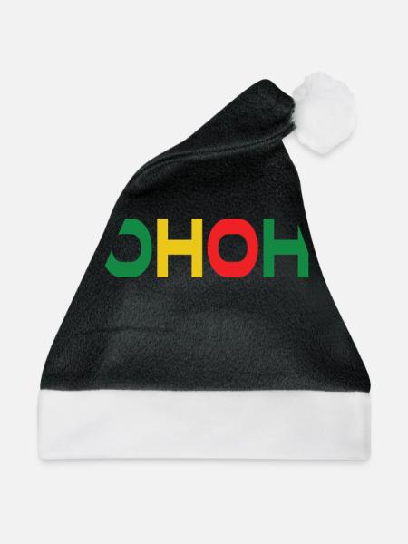 HOHOHO - Weihnachtsmütze - Schwarz/Weiß