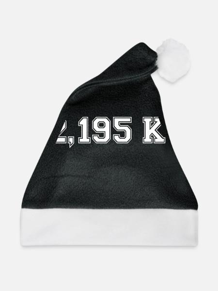 Marathon - Weihnachtsmütze - Schwarz/Weiß - Vorne