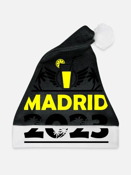 Madrid 2023 - Weihnachtsmütze - Schwarz/Weiß