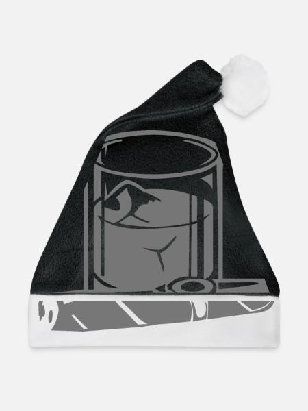 Zigarre - Weihnachtsmütze - Schwarz/Weiß