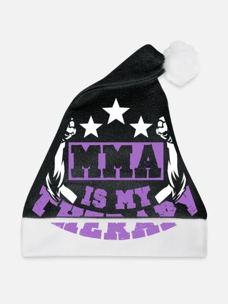 mma therapy - Weihnachtsmütze - Schwarz/Weiß