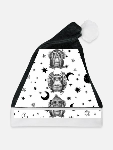 5 Original - Weihnachtsmütze - Schwarz/Weiß