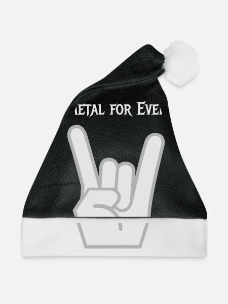Metal - Weihnachtsmütze - Schwarz/Weiß