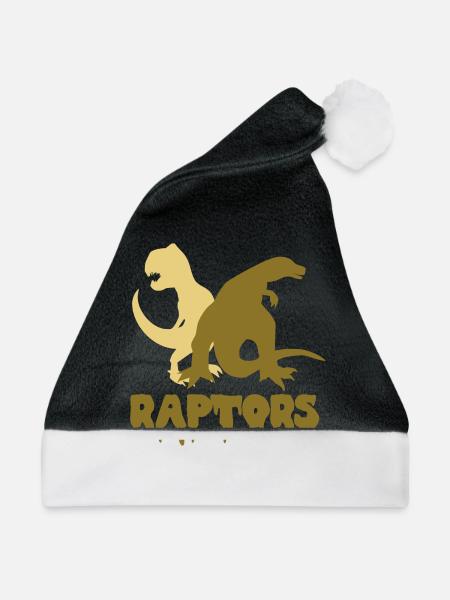 Dinosaurier - Weihnachtsmütze - Schwarz/Weiß