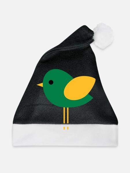 Vogel - Weihnachtsmütze - Schwarz/Weiß
