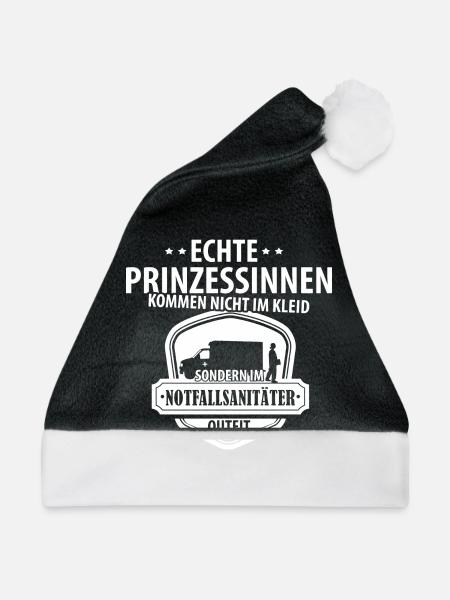 Notfallsanitäter - Weihnachtsmütze - Schwarz/Weiß