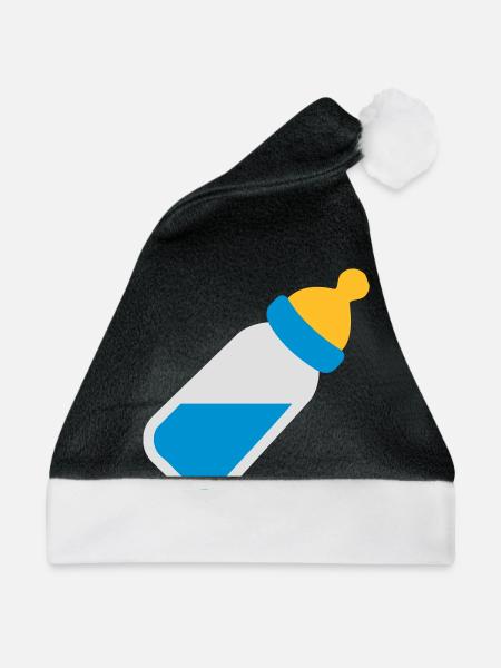 Baby - Weihnachtsmütze - Schwarz/Weiß