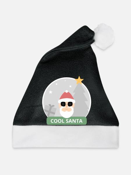 Cool Santa - Weihnachtsmütze - Schwarz/Weiß