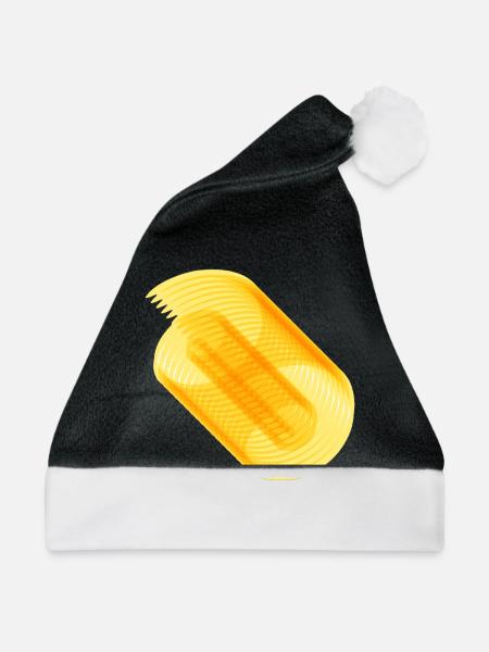 Unendliche Rolle - Weihnachtsmütze - Schwarz/Weiß