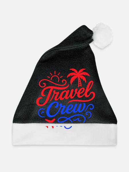Travel Crew - Weihnachtsmütze - Schwarz/Weiß