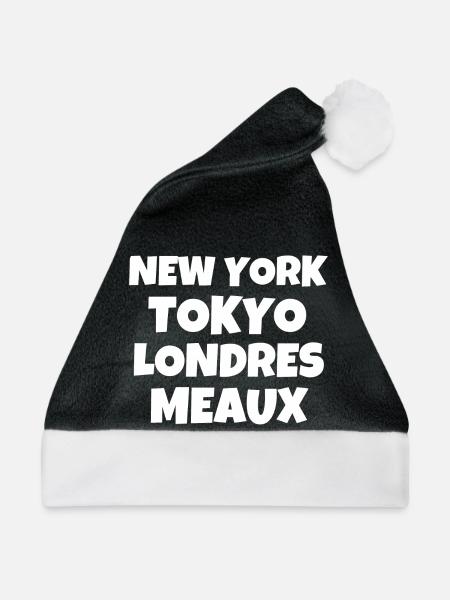 TOKIO, Meaux, Reisen, Reisen - Weihnachtsmütze - Schwarz/Weiß - Vorne