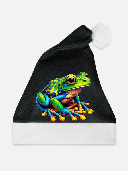 Frosch - Weihnachtsmütze - Schwarz/Weiß