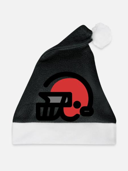 American-Football-Helm - Weihnachtsmütze - Schwarz/Weiß