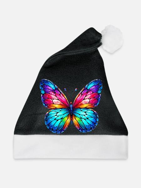 Schmetterling - Weihnachtsmütze - Schwarz/Weiß