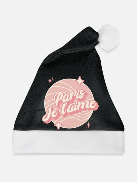 paris Ich liebe dich - Weihnachtsmütze - Schwarz/Weiß