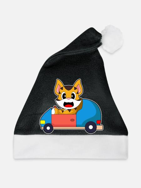 Tiger Auto - Weihnachtsmütze - Schwarz/Weiß