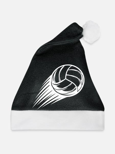 Volleyball Ball - Weihnachtsmütze - Schwarz/Weiß