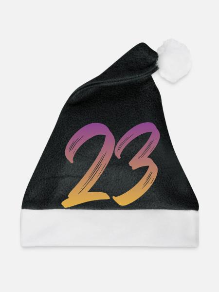 23 - Weihnachtsmütze - Schwarz/Weiß