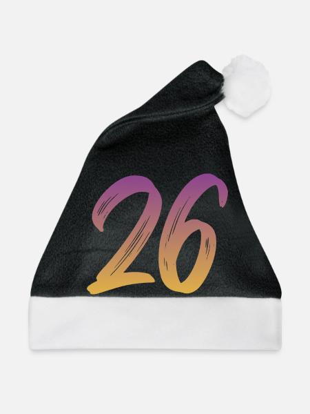 26 - Weihnachtsmütze - Schwarz/Weiß