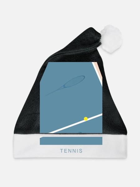Tennis Art - Weihnachtsmütze - Schwarz/Weiß