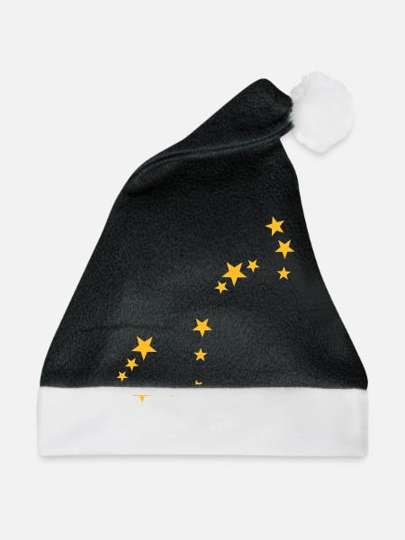 Skorpion Sternbild - Weihnachtsmütze - Schwarz/Weiß