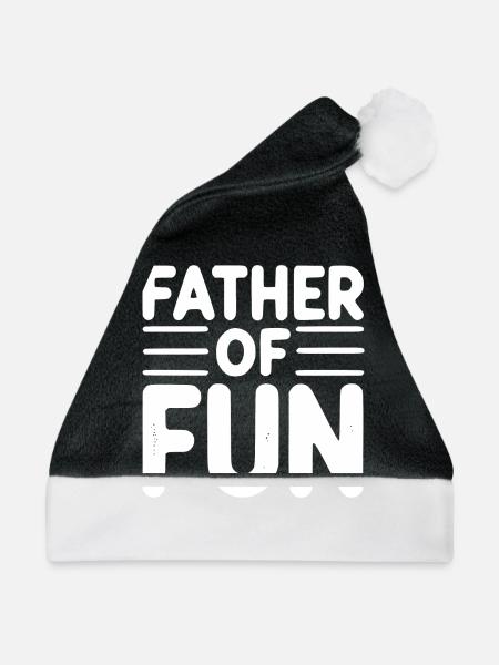 Vater des Spaßes - Weihnachtsmütze - Schwarz/Weiß