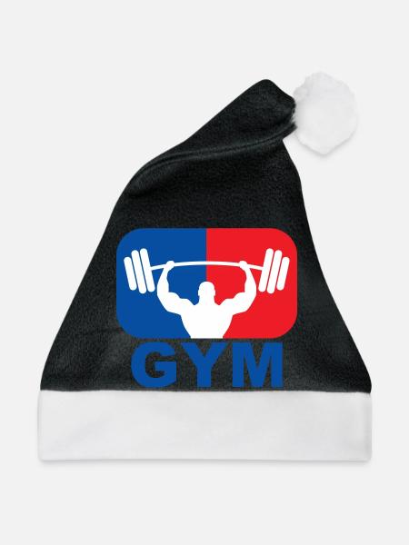 GYM Bodybuilding Gewicht - Weihnachtsmütze - Schwarz/Weiß