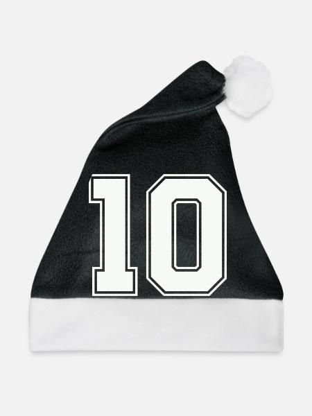 10 - Weihnachtsmütze - Schwarz/Weiß