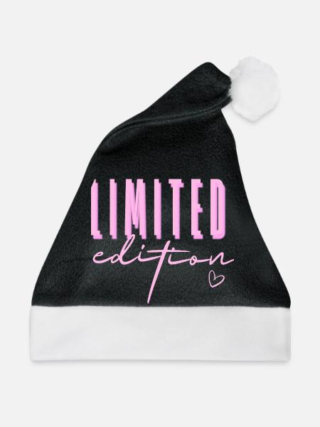 Limited Edition Pink Script | Streetwear Design - Weihnachtsmütze - Schwarz/Weiß