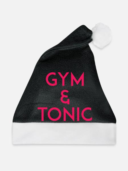 Gym & Tonic - Weihnachtsmütze - Schwarz/Weiß