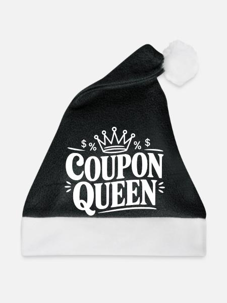 Couponkönigin - Weihnachtsmütze - Schwarz/Weiß