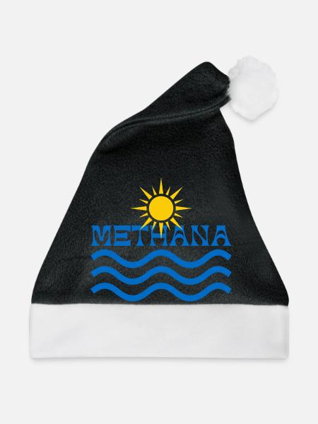 Methana-Sonnenwellen - Weihnachtsmütze - Schwarz/Weiß