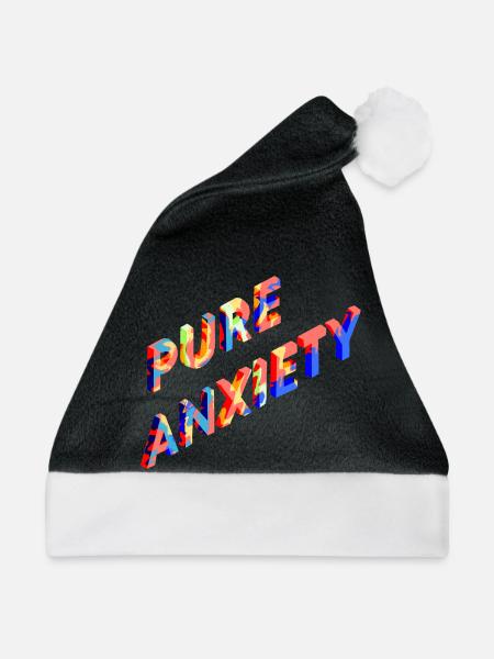 Punk Anxiety Neon-Splash - Weihnachtsmütze - Schwarz/Weiß