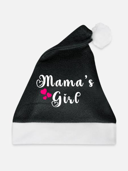 Mamas Mädchen - Weihnachtsmütze - Schwarz/Weiß