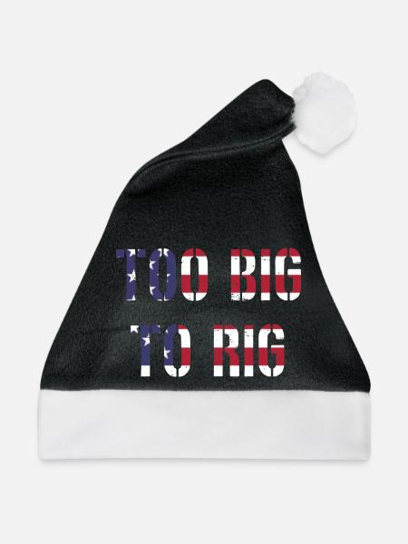 TOO BIG TO RIG 2024 - Weihnachtsmütze - Schwarz/Weiß