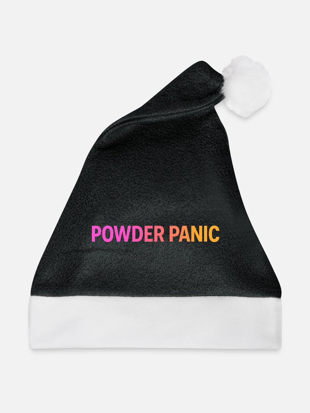 Powder Panic - Weihnachtsmütze - Schwarz/Weiß - Vorne