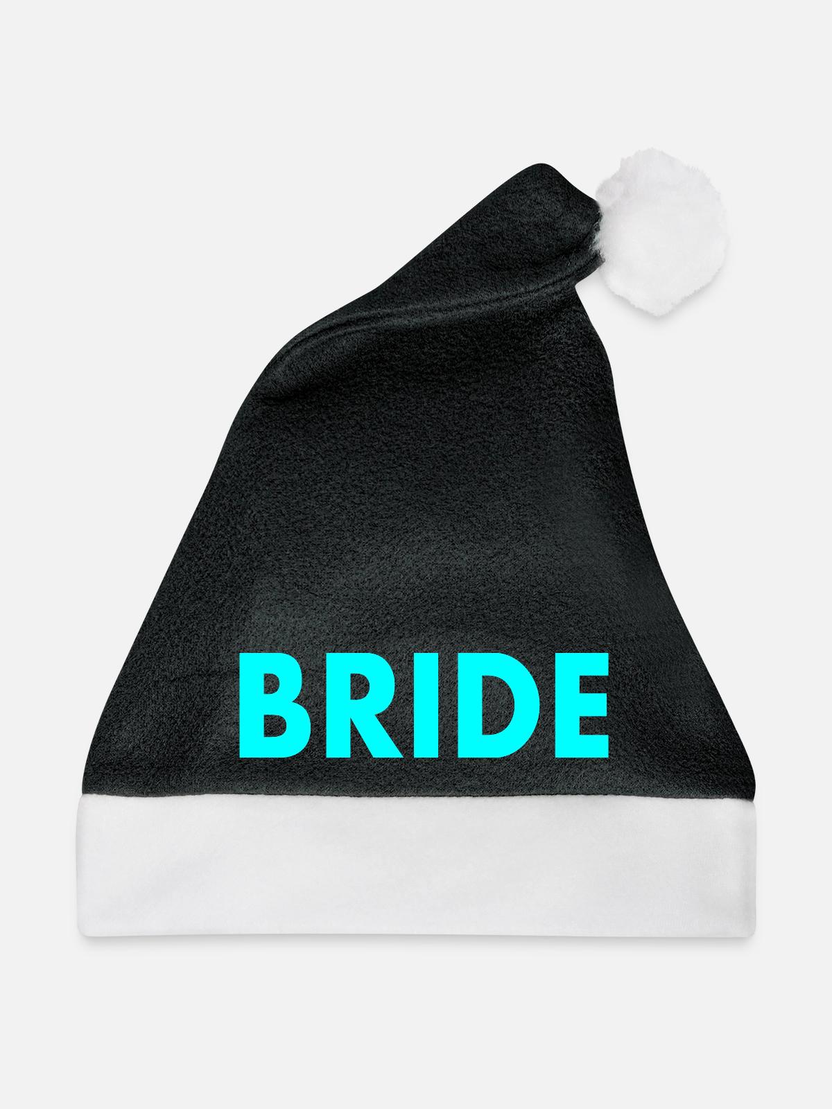 Bride - Weihnachtsmütze - Schwarz/Weiß - Vorne